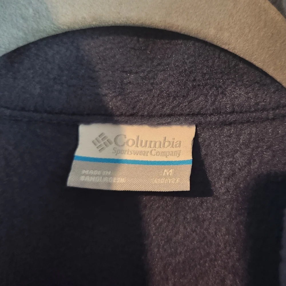 Columbia Kids Medium 10/12 Sleeveless Fleece Vest Navy‎ Blue
